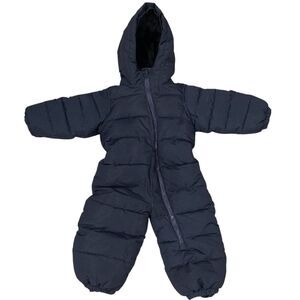 ICEBURG Outerwear Baby Parka Puffer Snowsuit Bunting Blue Infant 24M